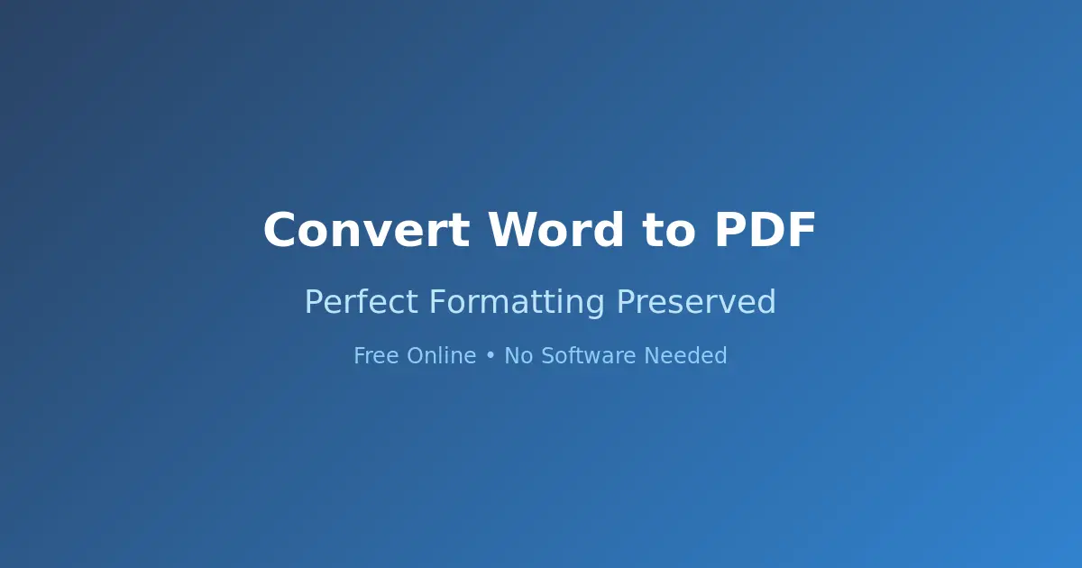 How to Convert Word to PDF Free Online - No Software Needed - Comprehensive guide with visual examples and step-by-step instructions